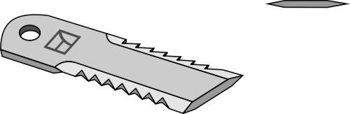 Straw chopper flail blade