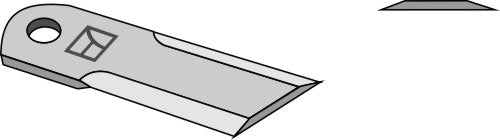 Straw chopper flail blade