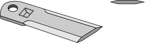 Straw chopper flail blade