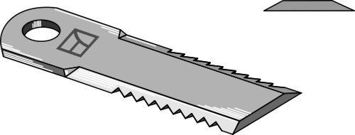 Straw chopper flail blade