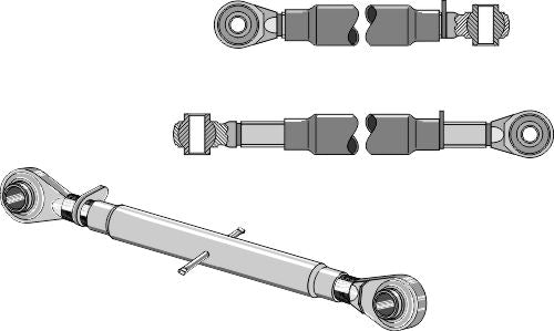 Toppstag med herdet strekkstang M24x2,5