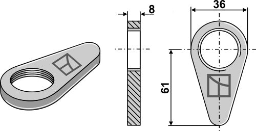 Låsemøtrik - standard