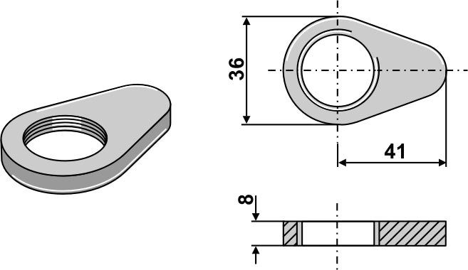 Låsemøtrik - standard