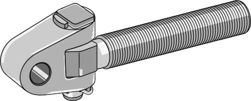 Swivelling tie-rod Ø32