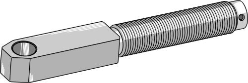 Articulated spindle Ø28 Right