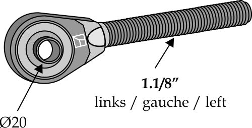 Tie-rod Ø20