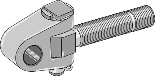 Swivelling tie-rod Ø37