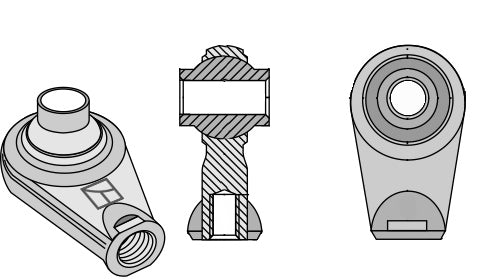 Pallonivelpäät ylälenkkeihin, sisäkevy M38 x 2