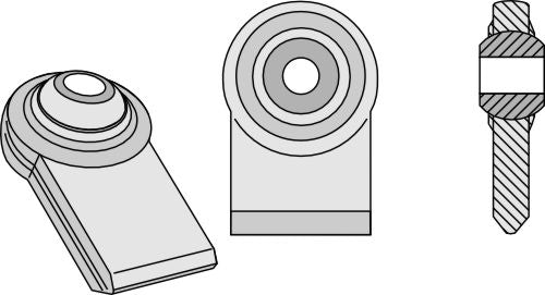 Alempiin niveliin hitsattavat pallonivelpäät