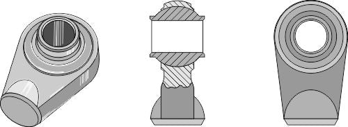 Kugleledterminaler til topstænger, der skal svejses