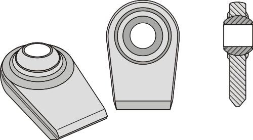 Ball joint terminals for lower-links to be welded