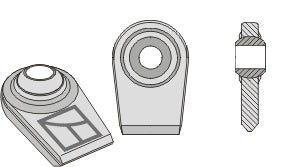 Ball joint terminals for lower-links to be welded