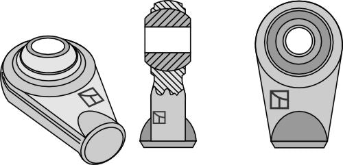 Hitsattavat pallonivelpäät ylälenkkeihin