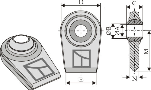 Alempiin niveliin hitsattavat pallonivelpäät