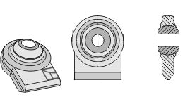 Kugleledterminaler til nedre led, der skal svejses