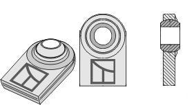 Kugleledterminaler til nedre led, der skal svejses