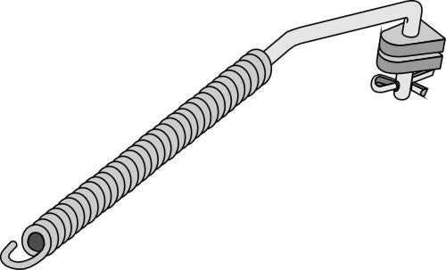 Stabiliseringsfjäder för nedre länk kat. II-I