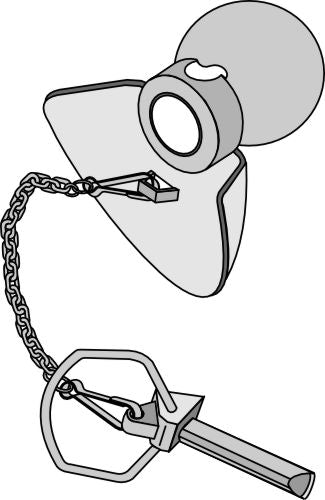 Kulstyrningskon med låsstift Kat. III