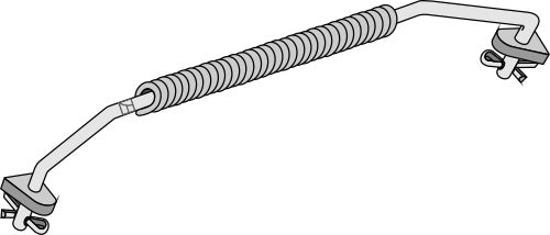Stabiliseringsfjäder för nedre länk kat. II-III
