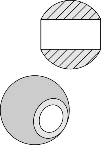 Kula för nedre länkarnas krokar - Kat. II-I