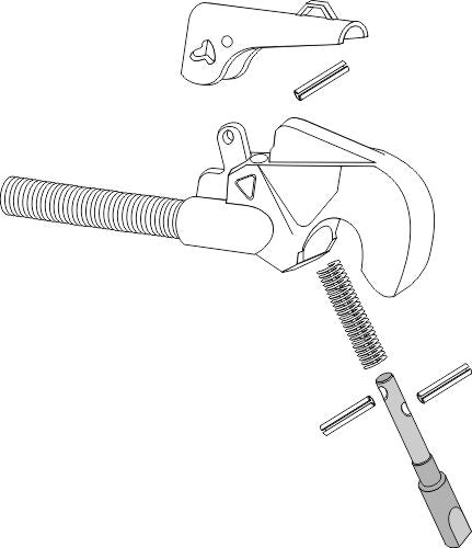 Säkerhetsstift för toppkrokar, ny modell