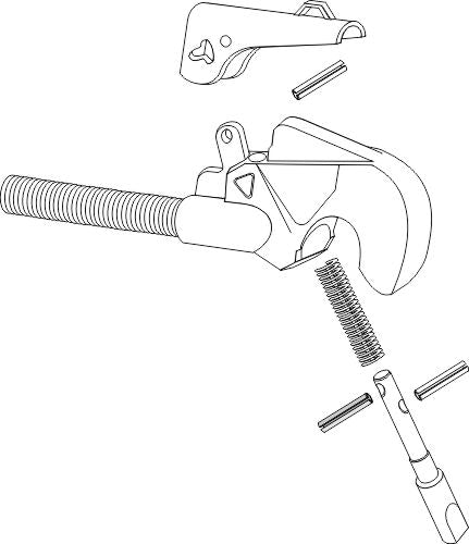 Rullstift för toppkrokar, ny modell