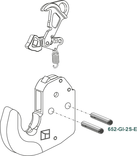 Fastspændingsstift 2 stk.