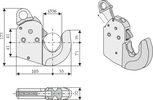 Automatisk krok for trekkstenger - Kat. lIS