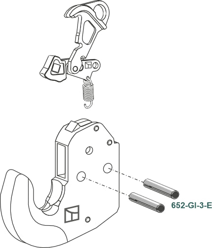 Fastspændingsstift 2 stk.