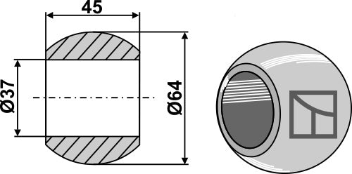 Kule for trekkstangkrok Kat. III HD