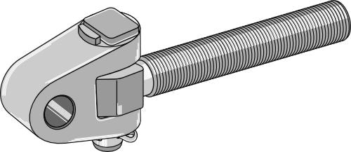 Swivelling tie-rod M30x3,5