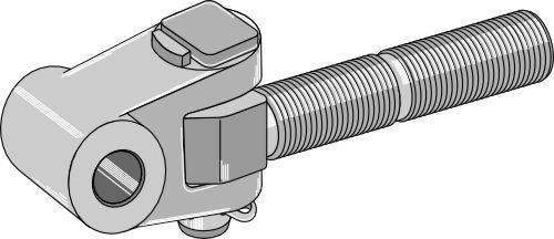 Svängbar dragstång M36x3