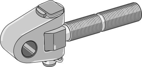 Swivelling tie-rod M36x3