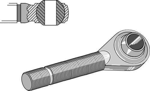 Tie-rod højre - M36x4 Kat. III