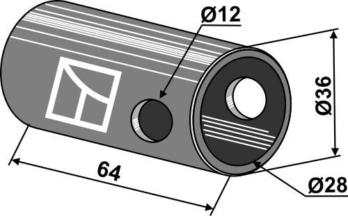 Reduktionsbøsning Cat. III-II