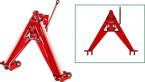 Traktorsidetrekant Kat. 0