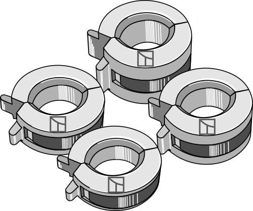 Set consists of 4 clips