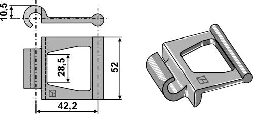 Steel link articulated chain