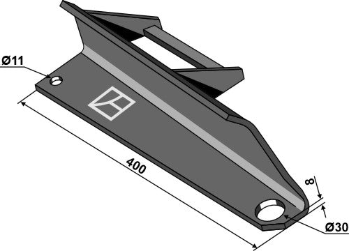 Forsterket spredervinge - høyre