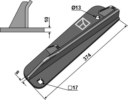 Disperser wing - left