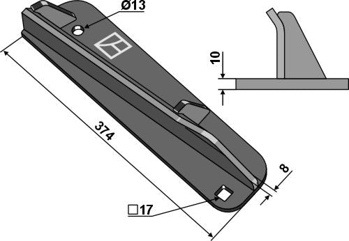 Disperser wing - right