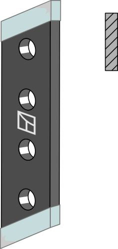 Bolt-on-tind DURAFACE - høyre