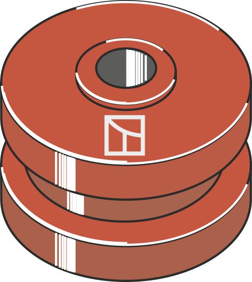 Pulley for chain Ø 128