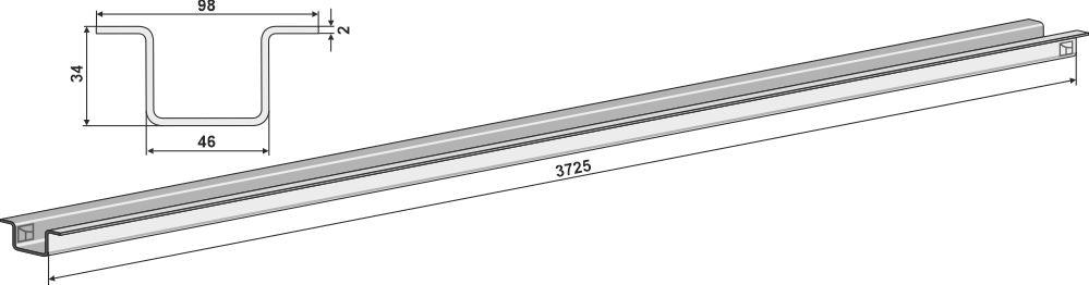 Safety rail for chain
