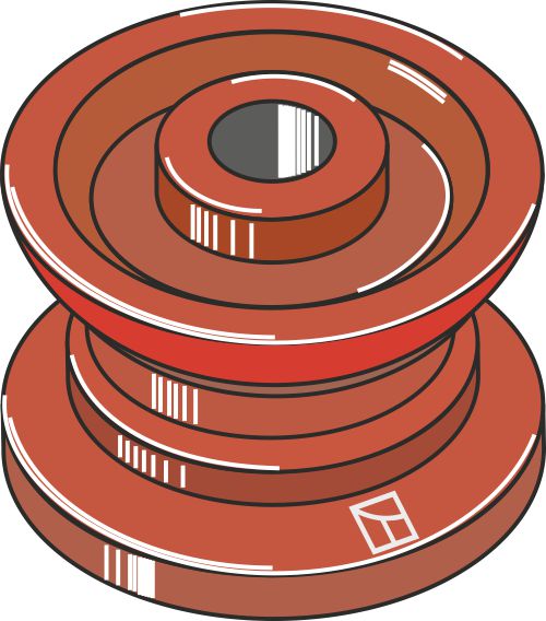 Pulley for chain Ø 105