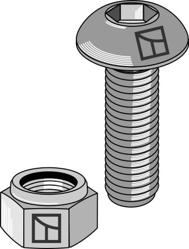 Underkoplingsskrue M8x1,25x20 med innvendig sekskant