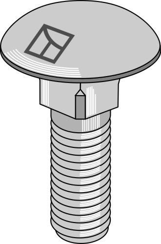 Skruv med skruvhuvud M12x1,5x30 utan mutter