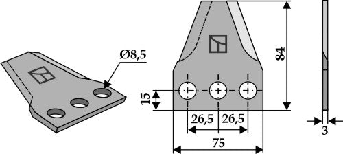 Kniver til fôrblandere