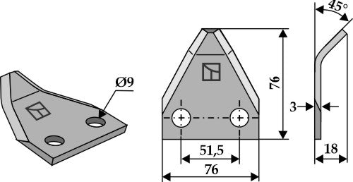 Kniver til fôrblandere