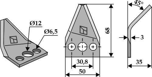 Rehun sekoitusveitsi, oikea